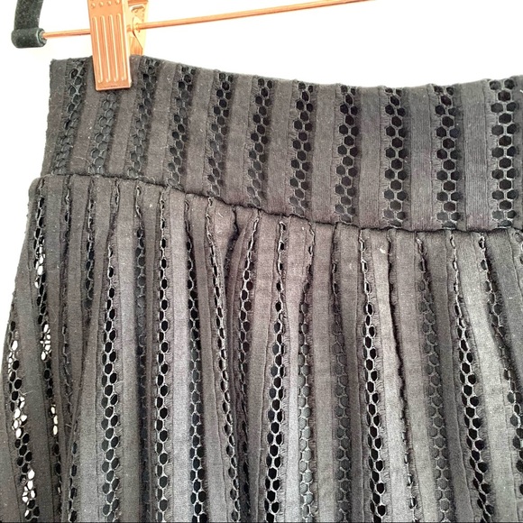 Torrid Mesh Stripe A-Line Midi Skirt Black Size 16 - Picture 4 of 10